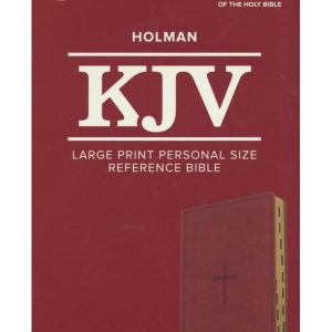 KJV LP PER SIZE REF BIBLE, BROWN LT IDX